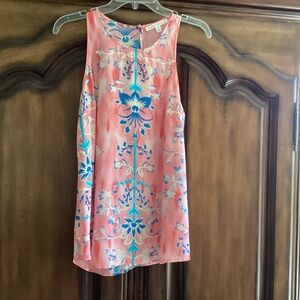 Adorable print tank blouse